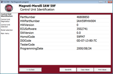 SECONS FiatDiag Control Unit Identification