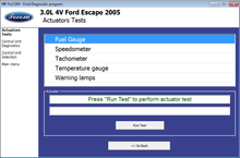 SECONS FoCOM Actuator test