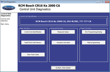 SECONS FoCOM Control Unit Diagnostics Menu