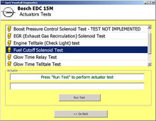 SECONS OpelDiag Actuator test